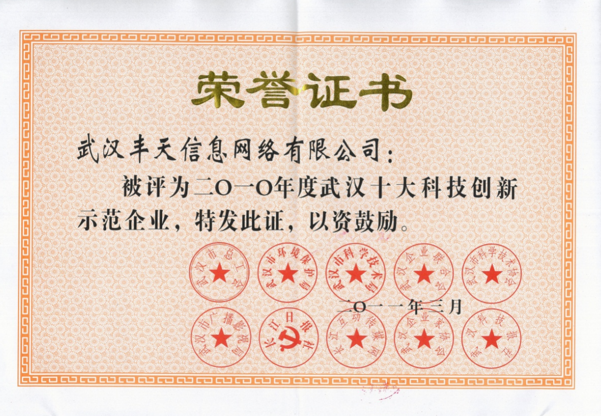 武汉十大科技创新示范企业